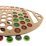 Casquette de bière de Football américain carte ballon de Rugby casquette en bois piège porte-bouchon de vin Collection Art mural affichage carte vin amoureux cadeau