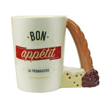 Baguette poignée tasse français Dessert tasse à café maison cuisine décor bureau en céramique tasse à eau
