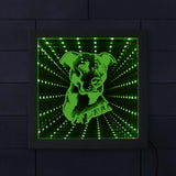 Pit Bull cadre Photo illuminé lumière LED miroir infini Pitties chien race magnifique miroir lumière chien éclairer cadre Photo