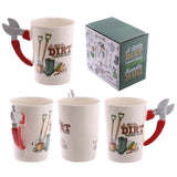 1 pièce jardinier chine tasse Secateur poignée café thé boisson tasse jardinier tasse jardinage cadeau