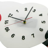 Horloge murale chat japonais avec queue en mouvement Silhouette chat remue sa queue Design amusant horloge murale moderne montre murale chat amoureux cadeau