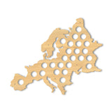 Casquette de bière européenne carte Bar Pub panneau mural en bois bouchon de bouteille de bière présentoir Euro bois carte Cap receveur homme Cave bière amant cadeau