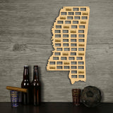 Le Magnolia état Mississippi état vin liège carte Mississippi bois liège affichage Collection bois artisanat carte accueil Bar mur décor
