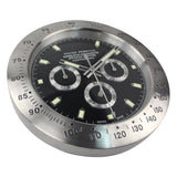 Montre en métal forme horloge murale montre-bracelet décoration de la maison calendrier horloge murale Cool avec Date