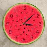 Horloge murale moderne pastèque heure d'été avec chiffres Troipcal cuisine Art mural décor fruits Style Quartz silencieux horloge murale ronde
