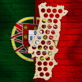 Cartes artisanales en bois du Portugal casquettes de bière cartes murales décoratives carte maison Bar buveurs de bière accessoires de décoration de la maison