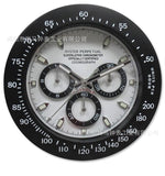 Montre en métal forme horloge murale montre-bracelet décoration de la maison calendrier horloge murale Cool avec Date