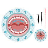Personnalisé votre nom dentiste horloge murale personnalisé dentiste nom hygiéniste signe dents horloge murale clinique dentaire dentisterie décoration murale
