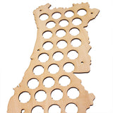 Cartes artisanales en bois du Portugal casquettes de bière cartes murales décoratives carte maison Bar buveurs de bière accessoires de décoration de la maison