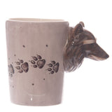 1 pièce faune loup Totem boire tasse 3D loup en forme poignée tasse avec patte de loup imprime rétro créatif bureau tasses