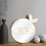 Japonais Ninja guerrier combattant mur miroir enfants chambre enfant Manga samouraï Ninja décoration suspendu bois acrylique sécurité miroir