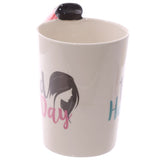 Livraison gratuite 1 pièce sèche-cheveux tasse en céramique dames outil sèche-cheveux tasse personnalisé coiffeur cadeau pour cosmétologue Salon propre