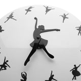 Ballet danseur ballerine horloge murale nouveauté drôle horloge murale danse maison salle ventilateur Art décor cadeau pour danse professeur danse amoureux