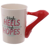 1 pièce dames talons hauts chaussure Stiletto poignée 3D tasse talons hauts hauts espoirs tasse à café tasse cadeau pour Fashionista