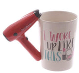 sèche-cheveux tasse en céramique dames outil sèche-cheveux tasse personnalisé coiffeur cadeau pour cosmétologue Salon propre