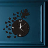 Cupidon flèche coeurs chérubin ange mur Art décor maison moderne horloge murale volant cupidon amour ange décoratif horloge murale cadeau