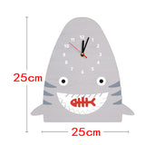 Bois requin pendule horloge murale décor mural pour bébé pépinière enfants chambre nautique pépinière moderne en bois horloge requin cadeau