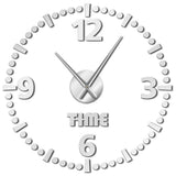 Sans cadre grand miroir acrylique horloge murale autocollant Art mural de luxe décor à la maison 3D bricolage géant horloge murale Kit silencieux mouvement de balayage