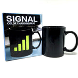 Tasse en céramique changeante de couleur de Signal de téléphone de 330 ML/tasse sensible à la chaleur de boisson