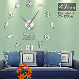 Médiévale fantaisie maison Stark devise maison mots hiver est à venir mur Art bricolage grande horloge murale décor à la maison grandes aiguilles mur montre