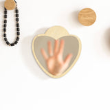 Miroir mural en acrylique en forme de coeur avec dos en bois décoration de chambre de fille miroir mural de maquillage cadeau saint valentin pour elle