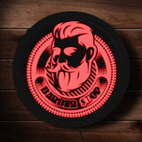 Salon de coiffure Logo LED éclairage signe coiffeur entreprise Logo LED suspendus mur signe Salon de coiffure barbier lumière bord acrylique conseil