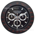 Montre en métal forme horloge murale montre-bracelet décoration de la maison calendrier horloge murale Cool avec Date