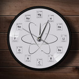 Horloge murale de Table périodique de Chem Time, molécule, biochimie, Art, horloge murale, montre atomique, horloge suspendue, cadeau pour enseignants en chimie