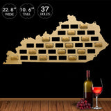 Kentucky des états-unis vin liège carte rustique Kentucky signe vin liège décor à la maison bois découpe plusieurs tailles liège titulaire