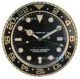 Montre en métal forme horloge murale montre-bracelet décoration de la maison calendrier horloge murale Cool avec Date