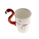 1 pièce Flamingo tasse à café Tropical Flamingo tasse la flamboyante en céramique rose flamant en forme de poignée Cermica tasses à café