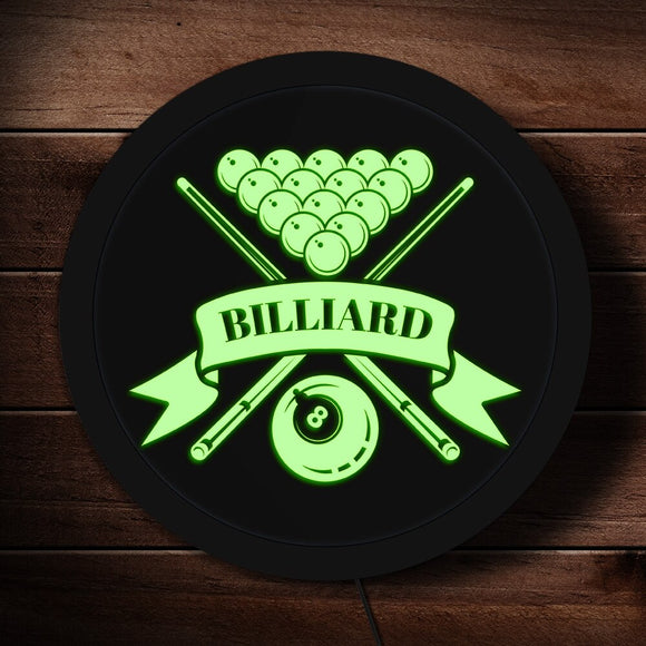 Billard accessoires 8 balle coloré LED enseigne néon salle de billard pool Room Logo personnalisé Snooker entreprise éclairage mur Art