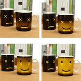 1 pièce sourire visage couleur changeante matin Mug magique caméléon tasse à café température sentant lait tasses et tasses