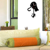 Chat et souris pendule horloge chat et souris jeu mur Art horloge murale chasseur chat moderne décoration murale horloge montre chat Pet propriétaires cadeau
