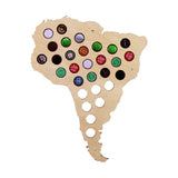 Mural amérique du sud carte bois décoratif carte amérique du sud bière Cap carte bière Cap recueillir accessoires de décoration de la maison