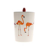 1 pièce Flamingo tasse à café Tropical Flamingo tasse la flamboyante en céramique rose flamant en forme de poignée Cermica tasses à café