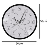 Horloge murale de Table périodique de Chem Time, molécule, biochimie, Art, horloge murale, montre atomique, horloge suspendue, cadeau pour enseignants en chimie