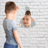 Princesse décoratif mur miroir fille chambre suspendus mur Art Haning acrylique bois miroir sécurité maquillage miroir pour pépinière enfants chambre