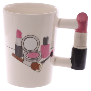 1 pièce rouge à lèvres amant nouveauté tasse à café maquillage inspiré mode rouge à lèvres tasses à café et tasse idée cadeau Unique pour elle