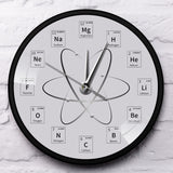 Horloge murale de Table périodique de Chem Time, molécule, biochimie, Art, horloge murale, montre atomique, horloge suspendue, cadeau pour enseignants en chimie