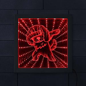 Dab danse Style Cavalier roi Charles épagneul LED infini miroir sans fin Tunnel de lumière décor à la maison drôle Dab danse cadeau