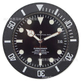 Montre en métal forme horloge murale montre-bracelet décoration de la maison calendrier horloge murale Cool avec Date