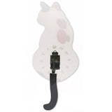Horloge murale chat japonais avec queue en mouvement Silhouette chat remue sa queue Design amusant horloge murale moderne montre murale chat amoureux cadeau