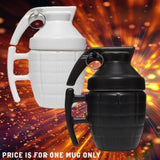 1 pièce créative main Grenade conçu tasse en céramique eau tasse à café tasse avec couvercle poignée bureau thé tasse Drinkware