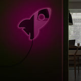 Miroir mural pour l'espace extérieur chambre d'enfants décor de pépinière Art mural avec des lumières de LED