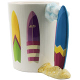 1 pièce planche de Surf 3D poignée de planche de Surf Mug Surf tasse thème de planche de Surf cadeau personnalisé tasse de motivation