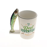 1 pièce rivière nouveauté Sardines poisson tasse Fisher homme tasse tasse à café tasse en céramique décor côtier bord de mer cadeau pour les meilleurs amis