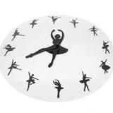 Ballerine horloge murale danse fille moderne Quartz mouvement décoratif mur montre danse Studio mur Art Ballet cadeaux pour elle