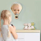 Miroir mural acrylique de ballon à Air chaud avec le dos en bois décor à la maison d'enfants chambre à coucher décoration de ballon à Air chaud accrochant le miroir de sécurité