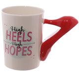 dames talons hauts chaussure Stiletto poignée 3D tasse talons hauts hauts espoirs tasse à café tasse cadeau pour Fashionista